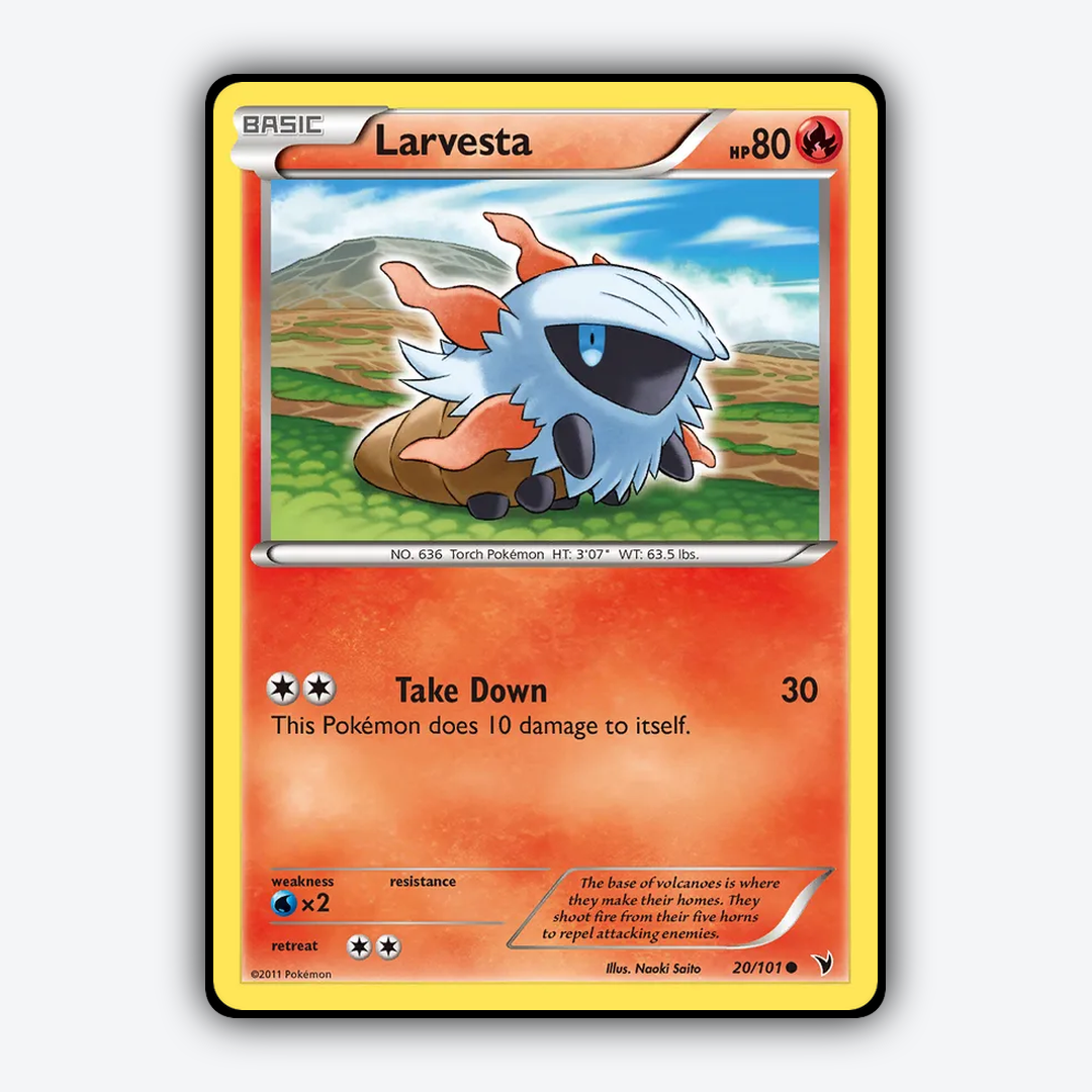Larvesta 020/101 - Noble Victories Set - Card Rug