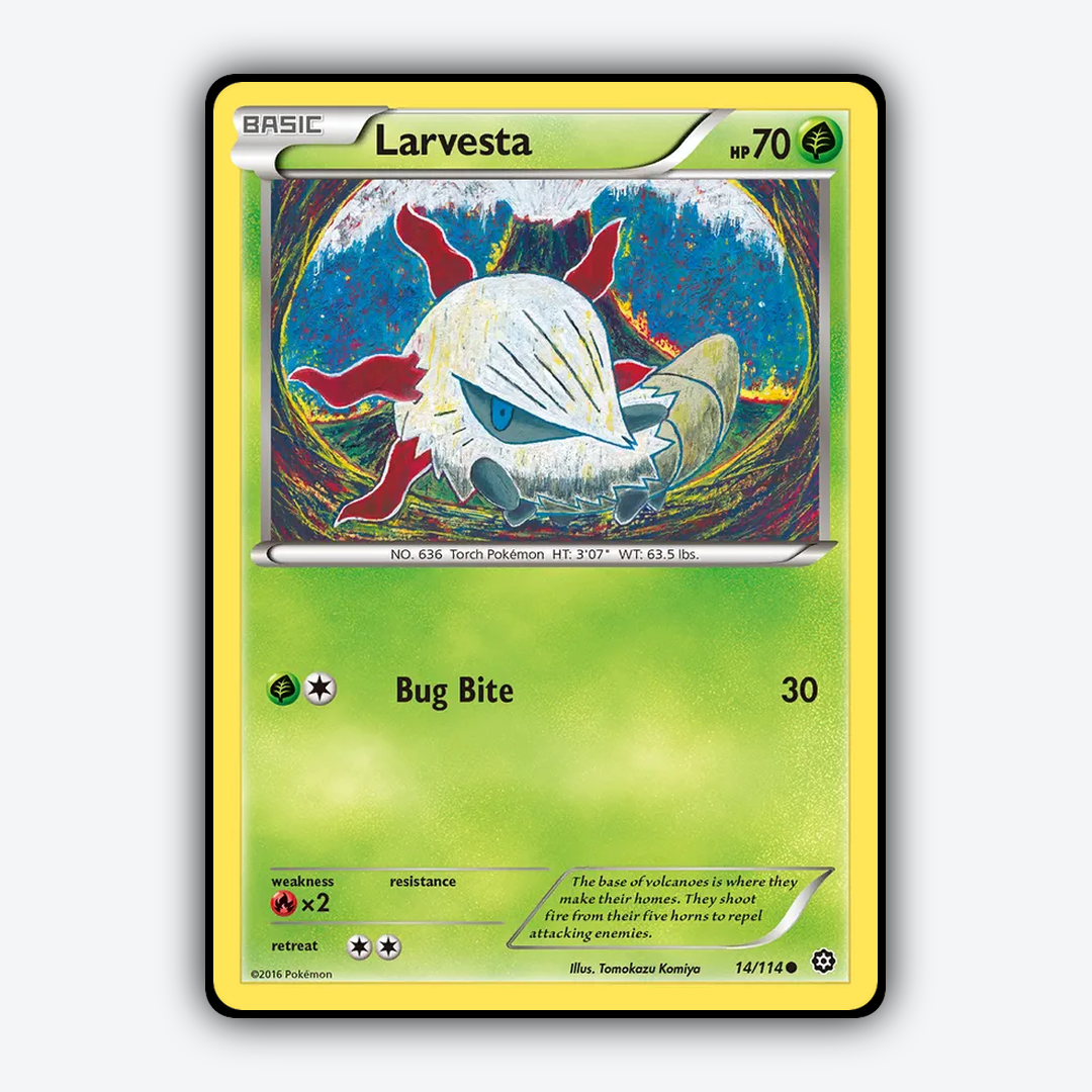 Larvesta 014/114 - Steam Siege Set - Card Rug