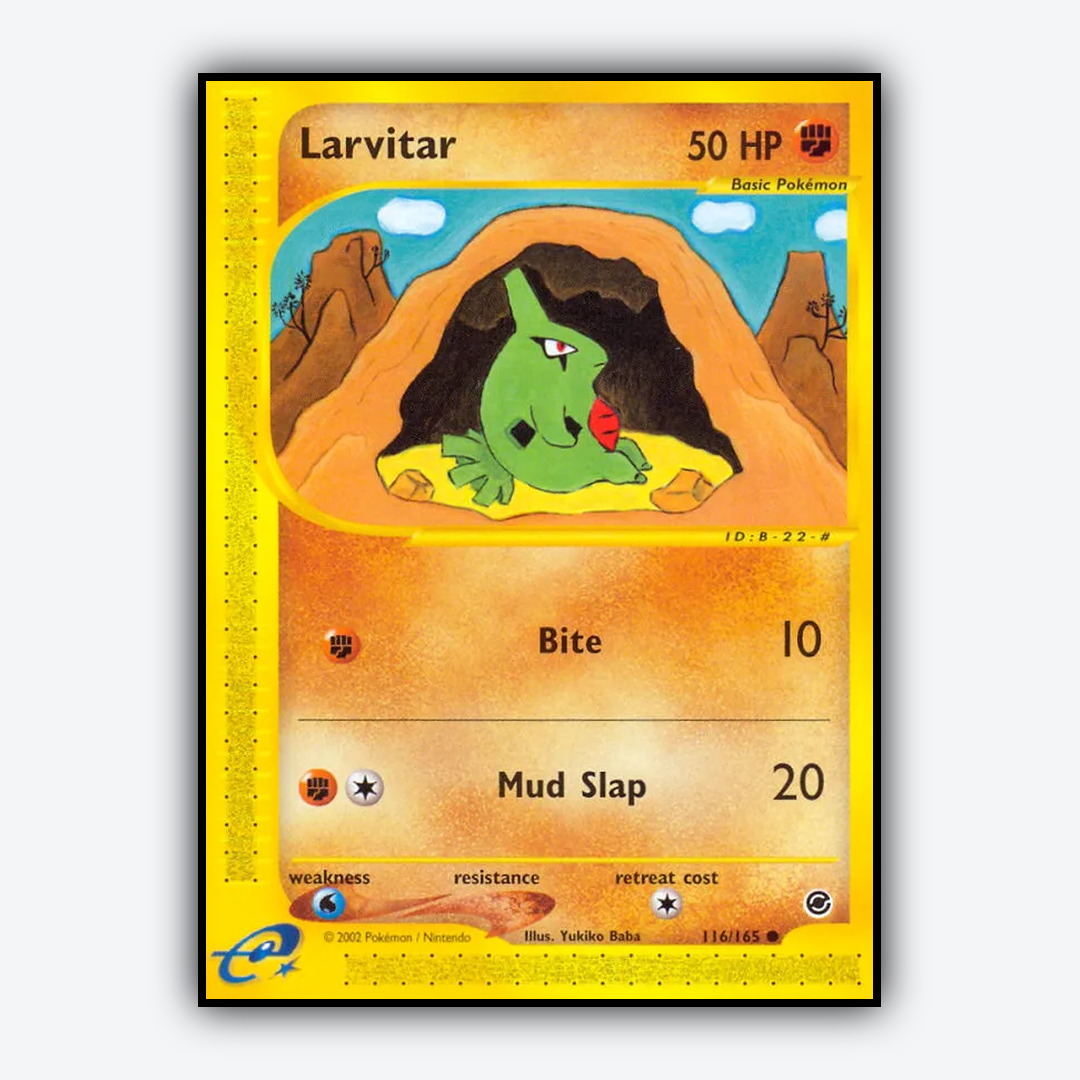 Larvitar 116/165 - Expedition Base Set - Card Rug