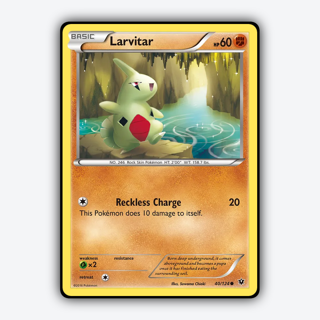 Larvitar 040/124 - Fates Collide Set - Card Rug