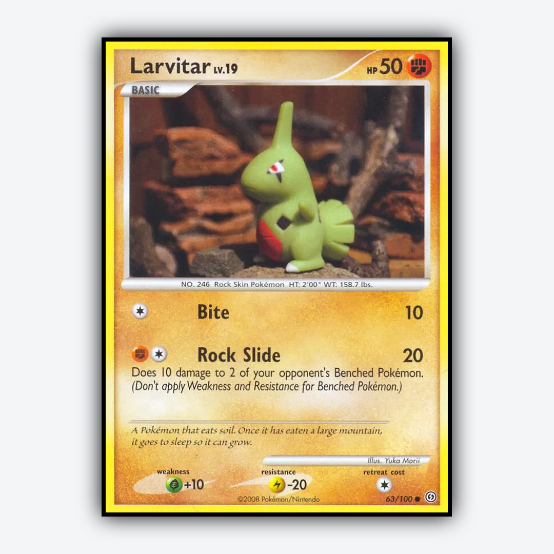 Larvitar 063/100 - Stormfront Set - Card Rug