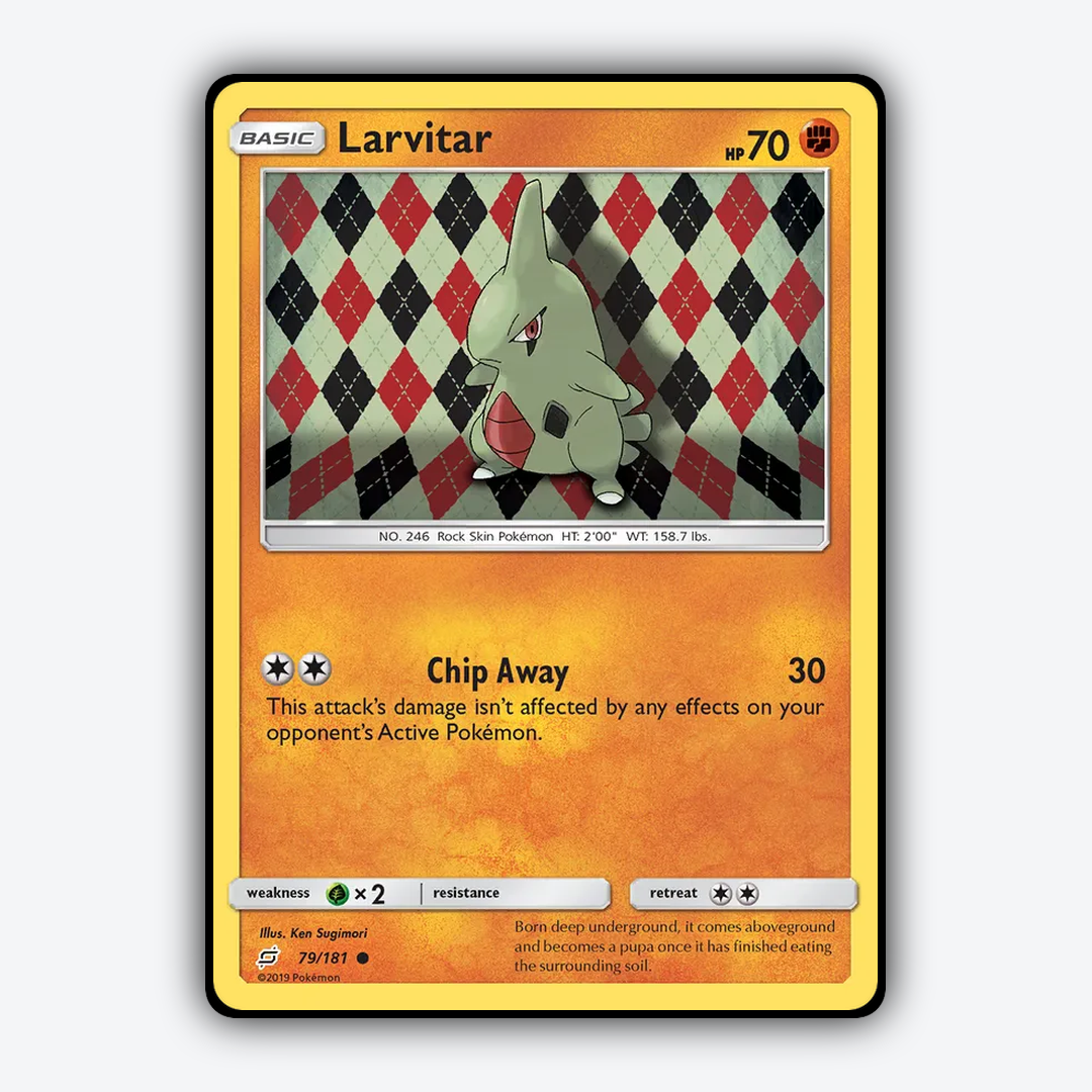 Larvitar 079/181 - Team Up Set - Card Rug