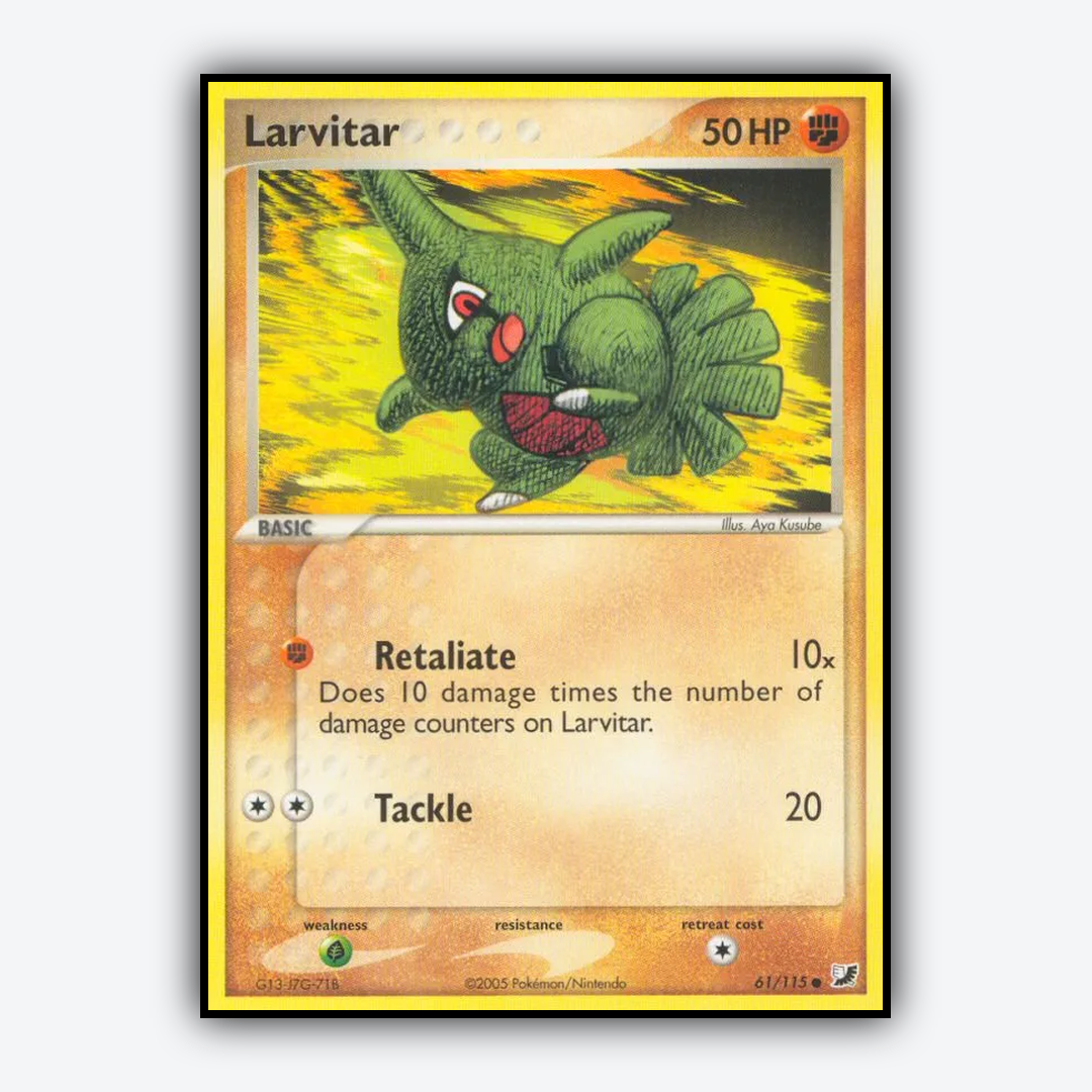 Larvitar 061/115 - Unseen Forces Set - Card Rug