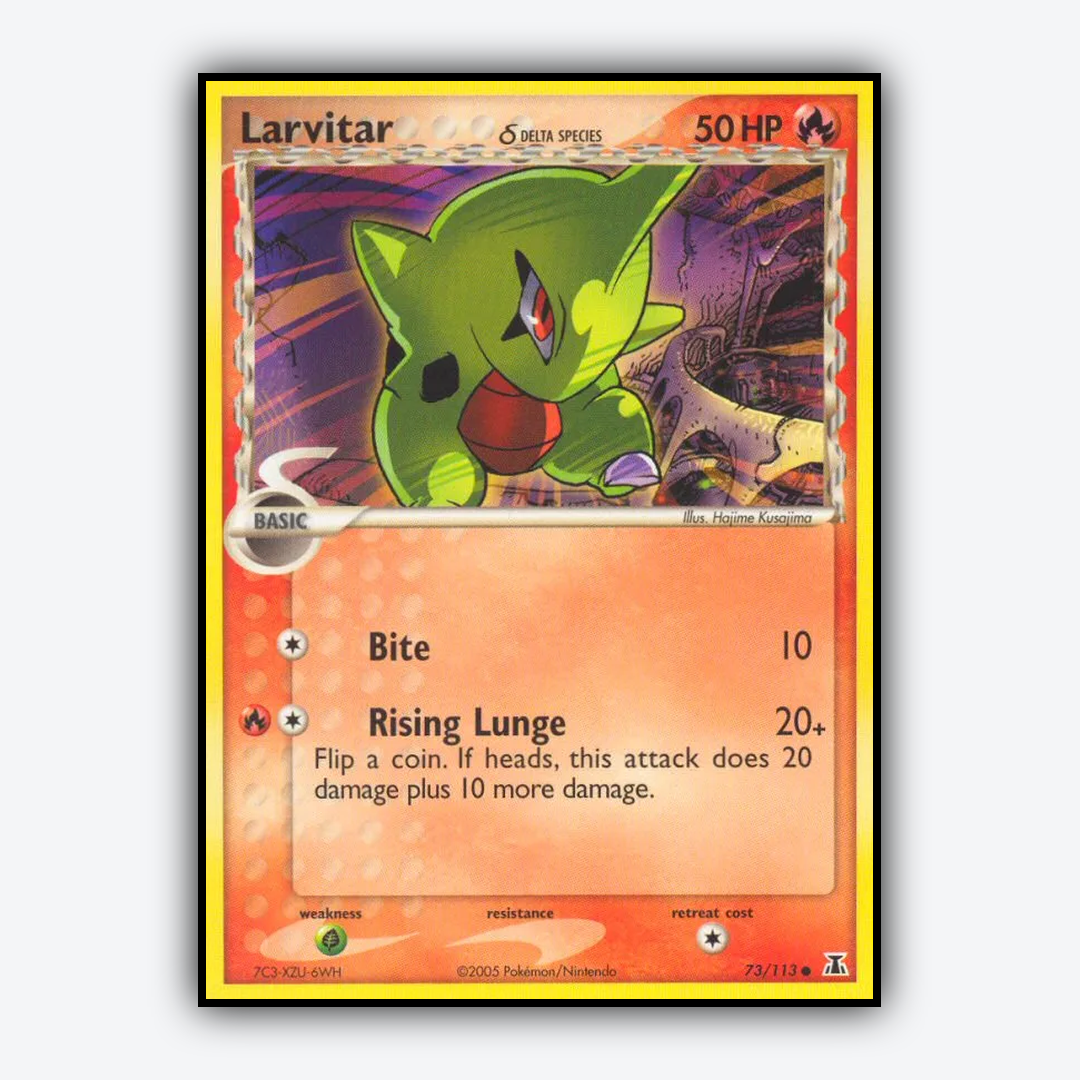 Larvitar δ 073/113 - Delta Species Set - Card Rug