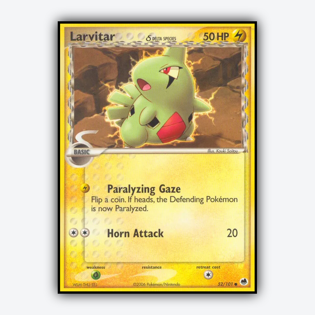 Larvitar δ 052/101 - Dragon Frontiers Set - Card Rug