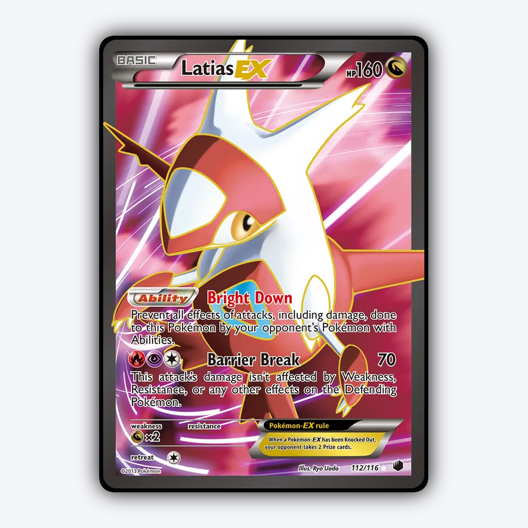 Latias-EX 112/116 - Plasma Freeze Set - Card Rug
