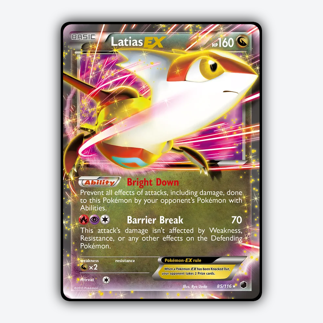 Latias-EX 085/116 - Plasma Freeze Set - Card Rug