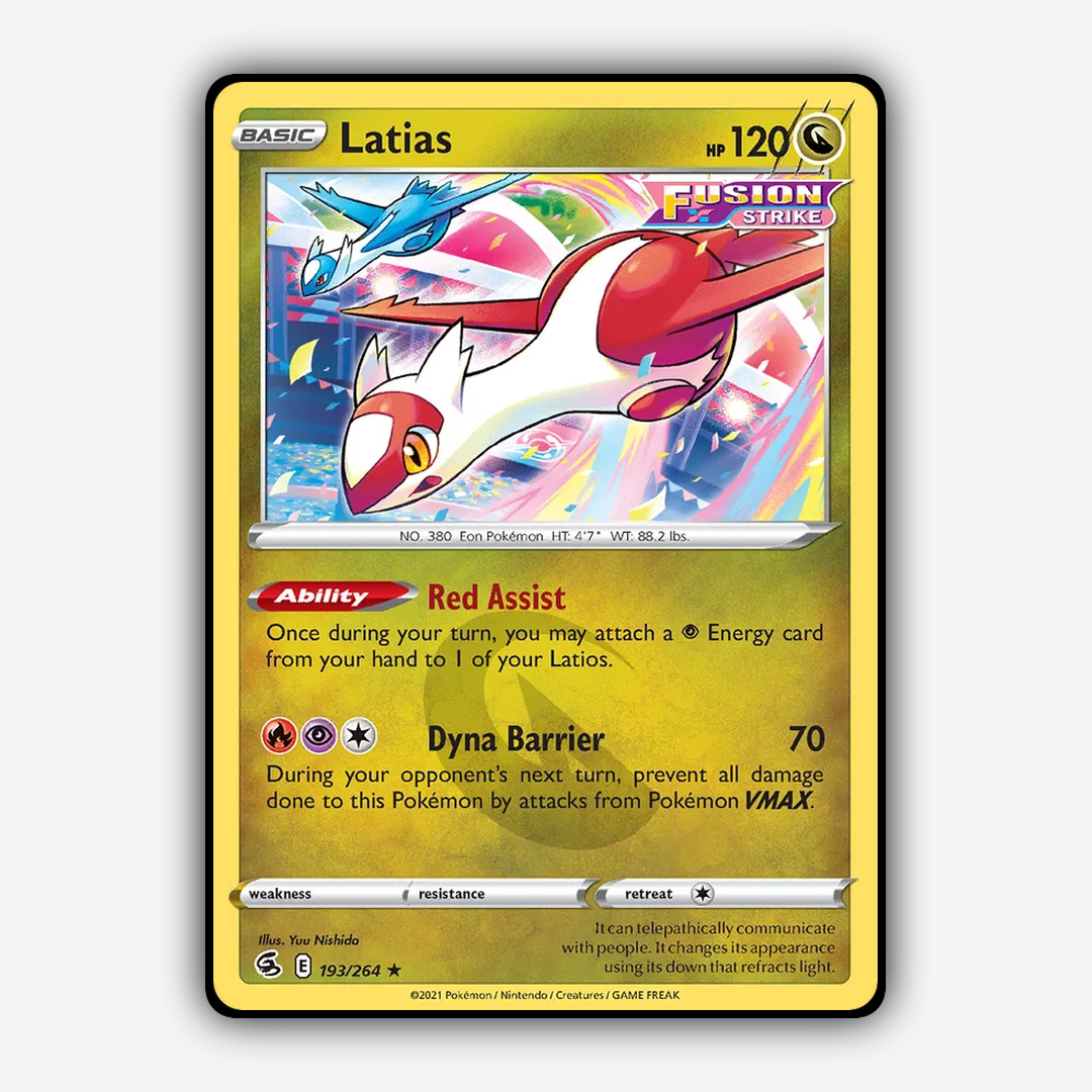Latias 193/264 - Fusion Strike Set - Card Rug