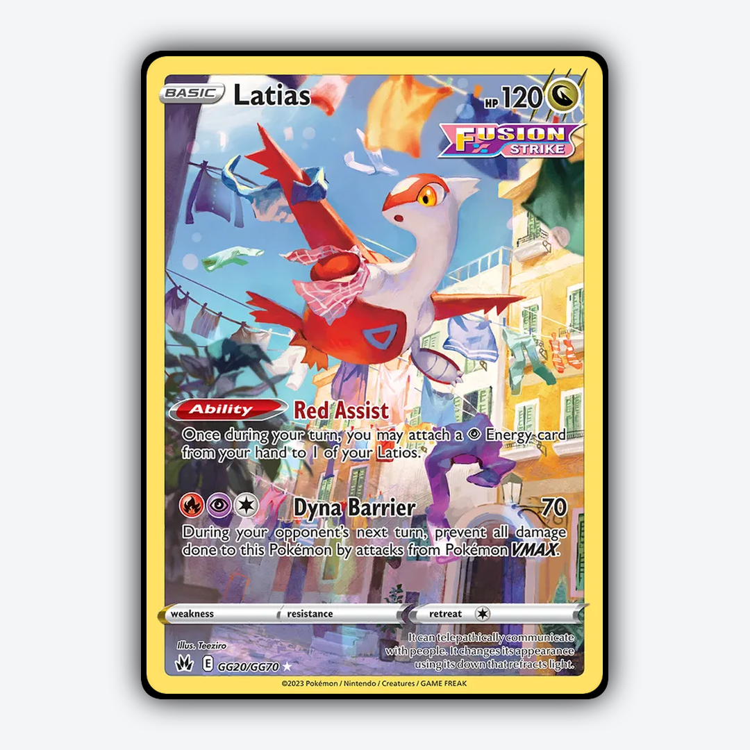 Latias #20 - Crown Zenith Set - Card Rug