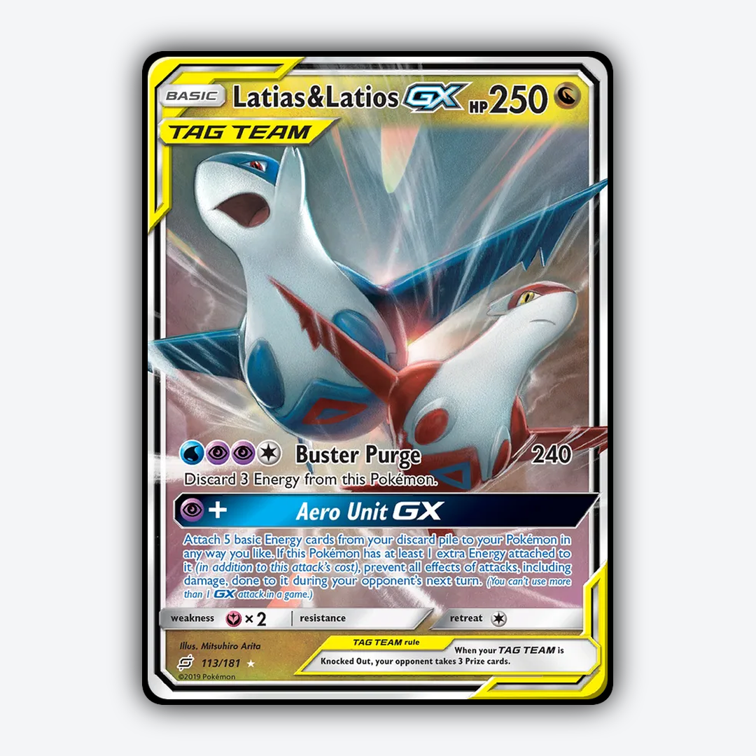 Latias & Latios-GX 113/181 - Team Up Set - Card Rug