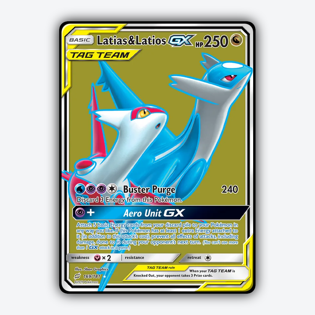 Latias & Latios-GX 169/181 - Team Up Set - Card Rug