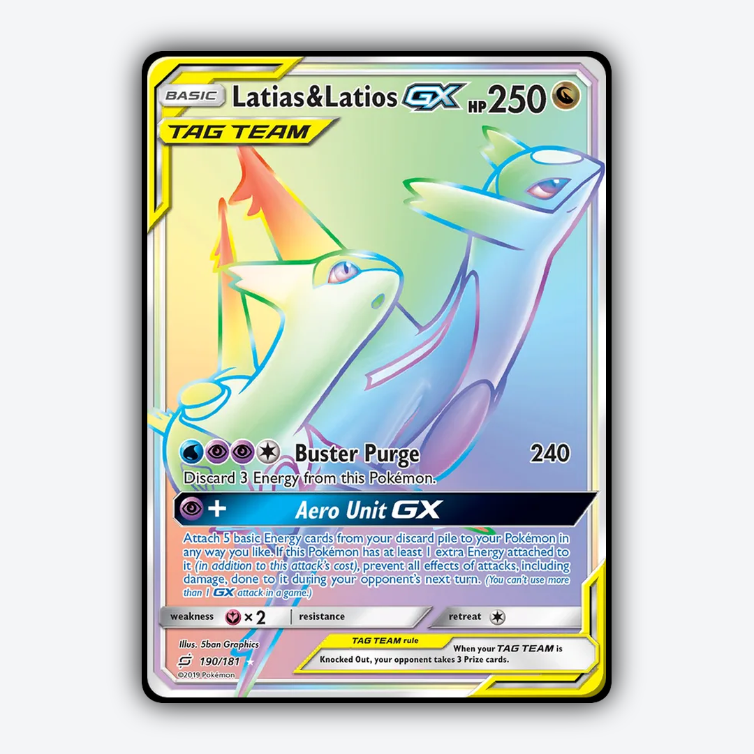 Latias & Latios-GX 190/181 - Team Up Set - Card Rug