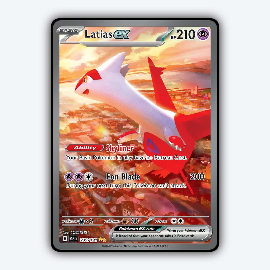 Latias ex #239 - Surging Sparks Set - Card Rug