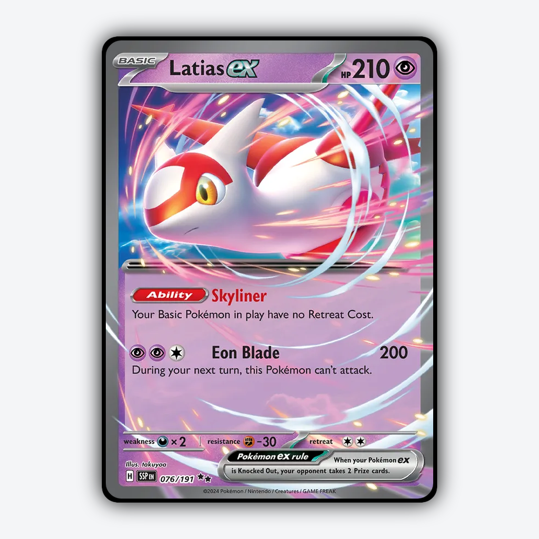 Latias ex #76 - Surging Sparks Set - Card Rug