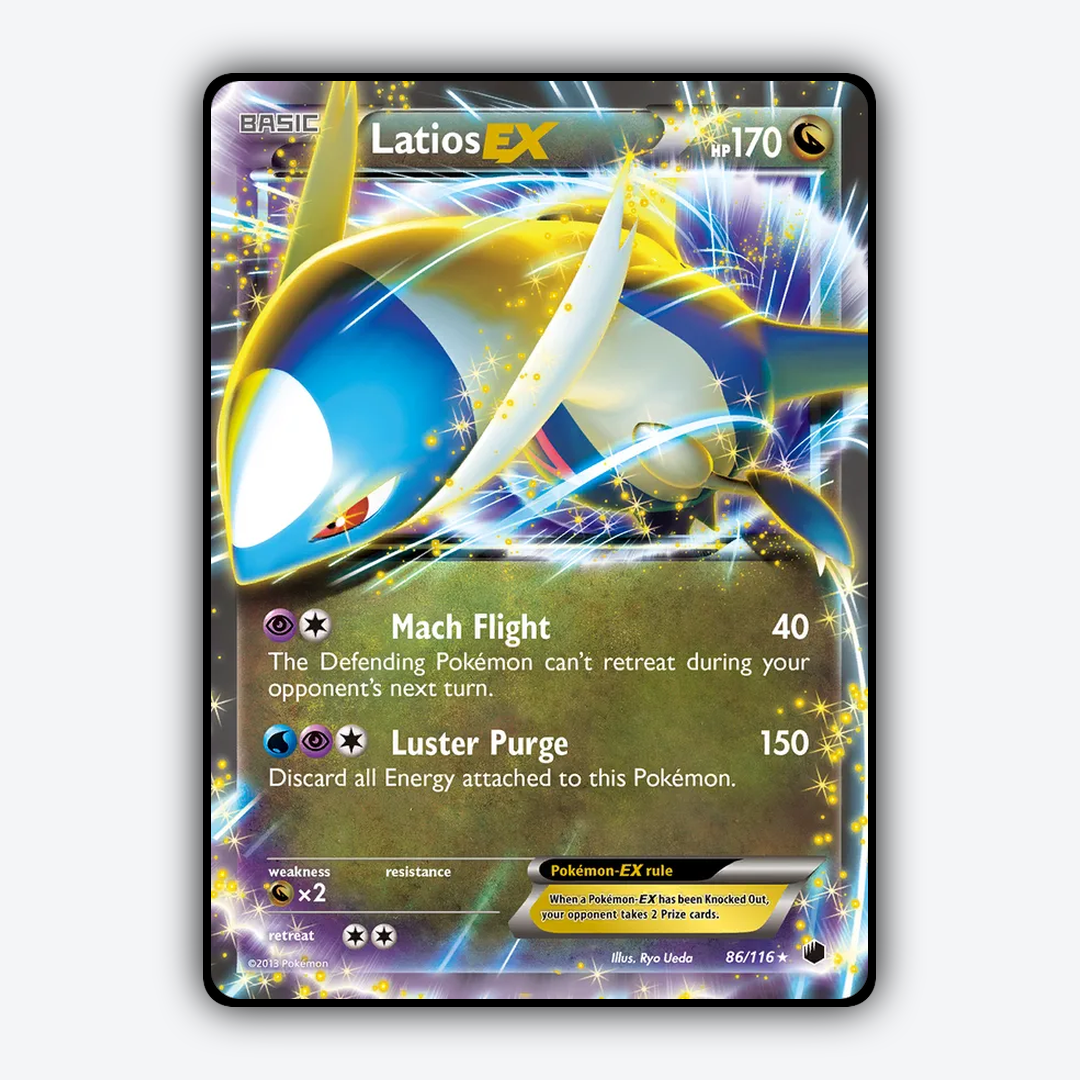 Latios-EX 086/116 - Plasma Freeze Set - Card Rug