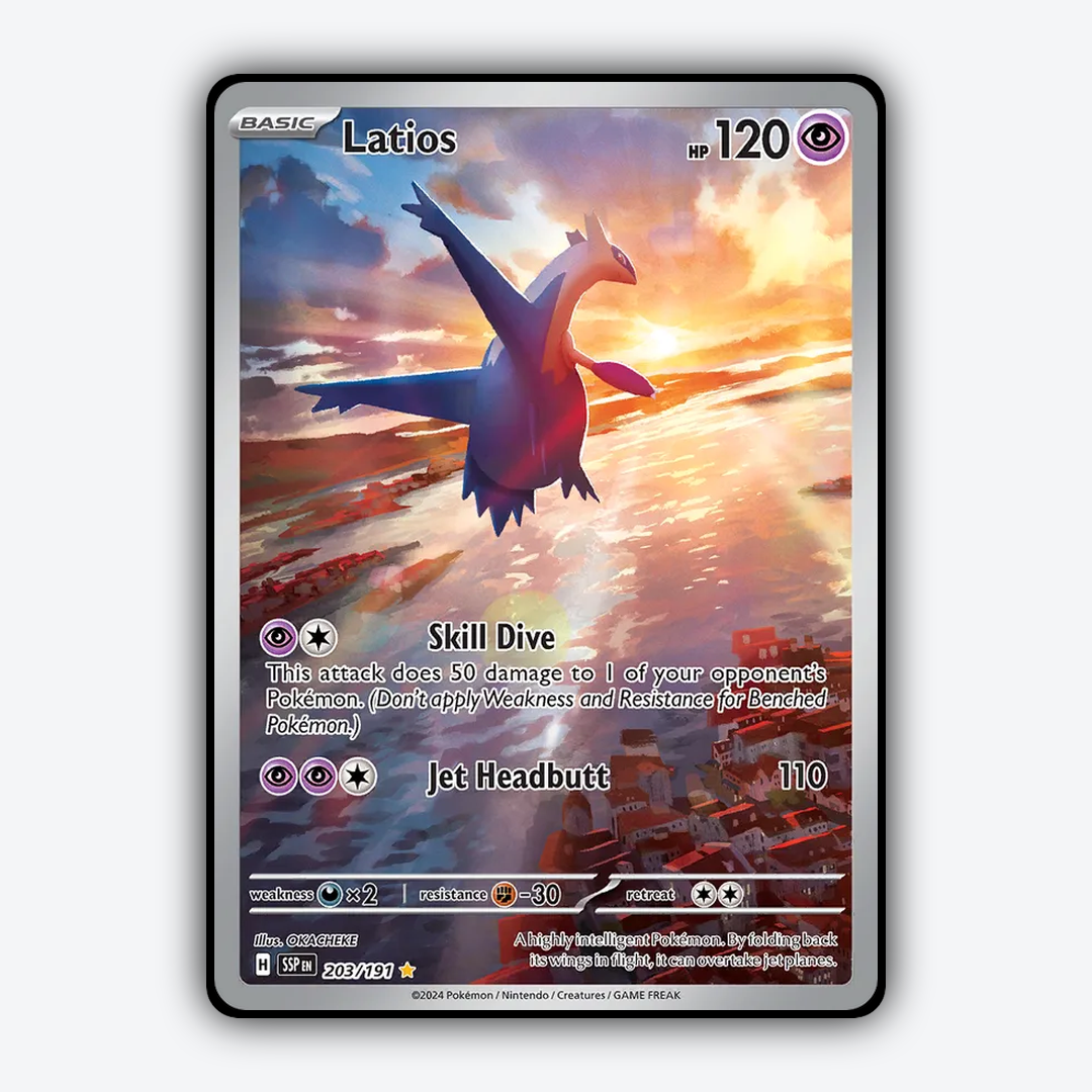 Latios #203 - Surging Sparks Set - Card Rug
