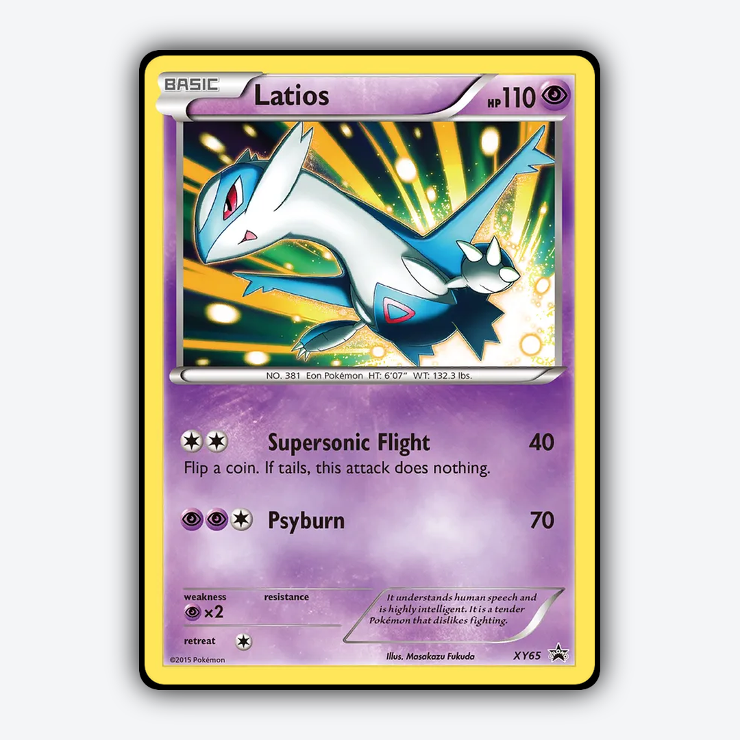 Latios #65 - XY Black Star Promos Set - Card Rug