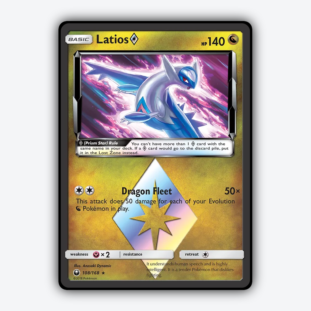 Latios ◇ 108/168 - Celestial Storm Set - Card Rug