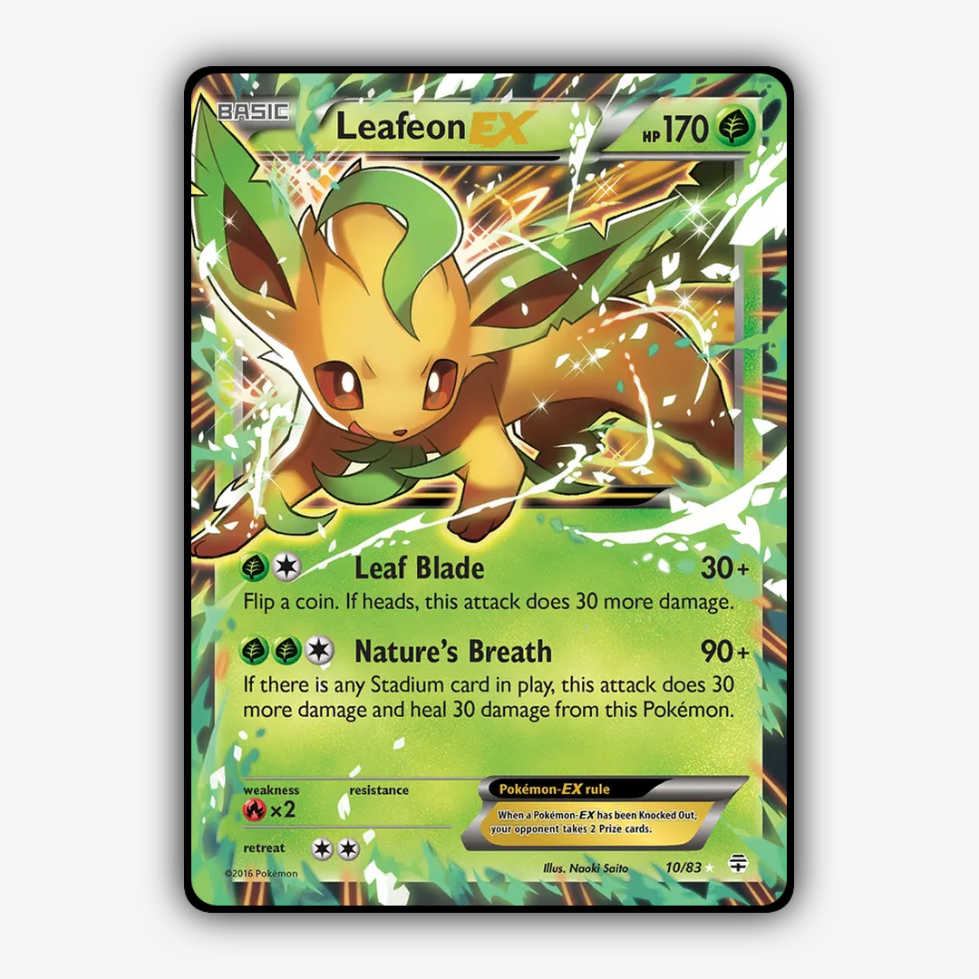 Leafeon-EX 010/83 - Generations Set - Card Rug