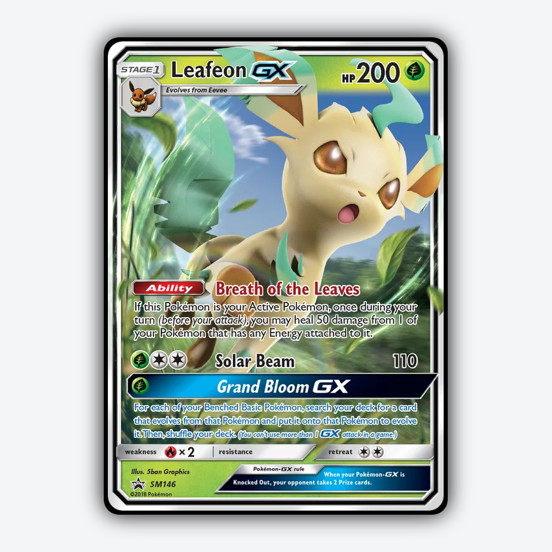 Leafeon-GX #146 - SM Black Star Promos Set - Card Rug