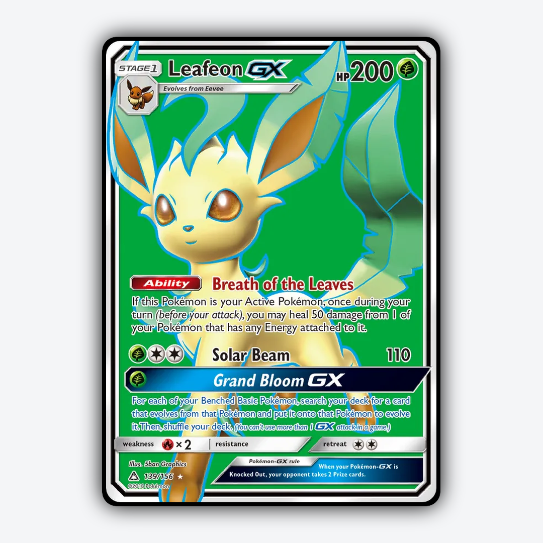 Leafeon-GX 139/156 - Ultra Prism Set - Card Rug