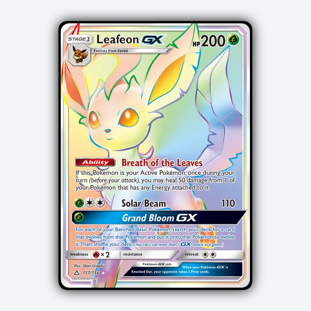 Leafeon-GX 157/156 - Ultra Prism Set - Card Rug