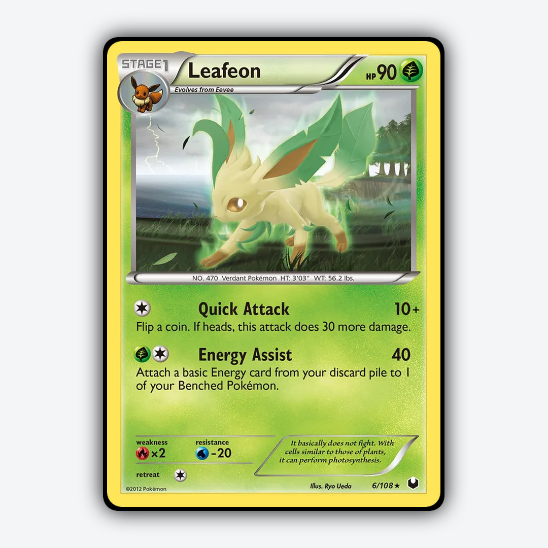 Leafeon 006/108 - Dark Explorers Set - Card Rug