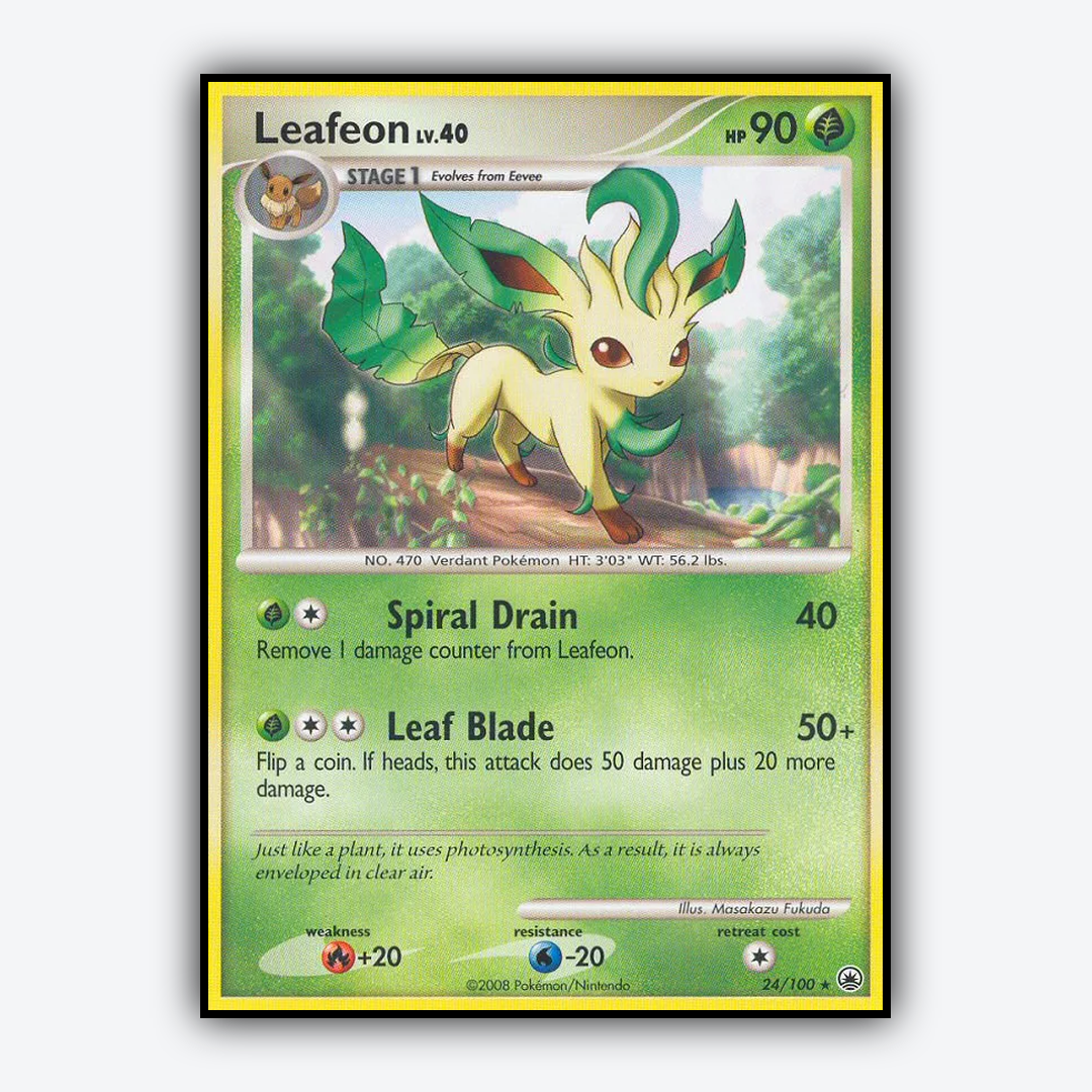 Leafeon 024/100 - Majestic Dawn Set - Card Rug