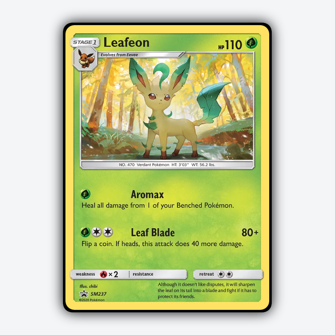 Leafeon #237 - SM Black Star Promos Set - Card Rug