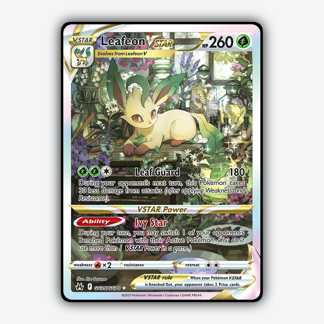Leafeon VSTAR #35 - Crown Zenith Set - Card Rug
