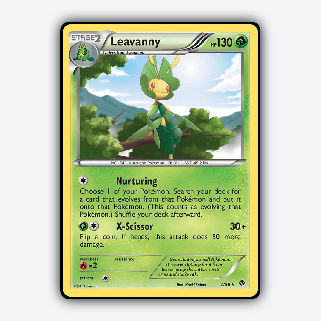 Leavanny 007/98 - Emerging Powers Set - Card Rug