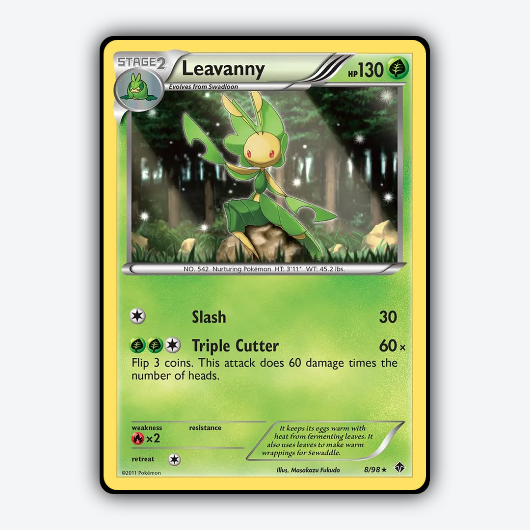 Leavanny 008/98 - Emerging Powers Set - Card Rug