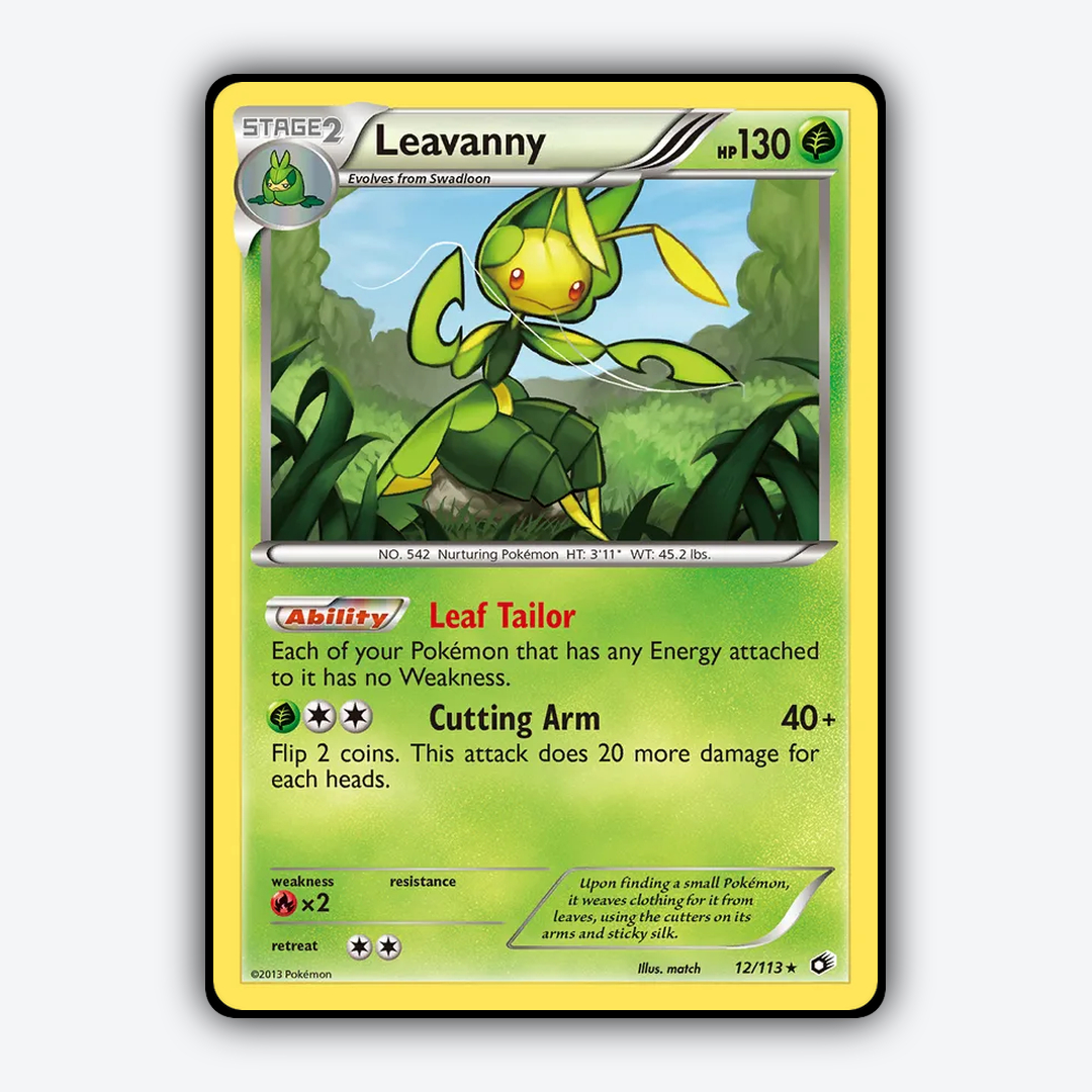 Leavanny 012/113 - Legendary Treasures Set - Card Rug