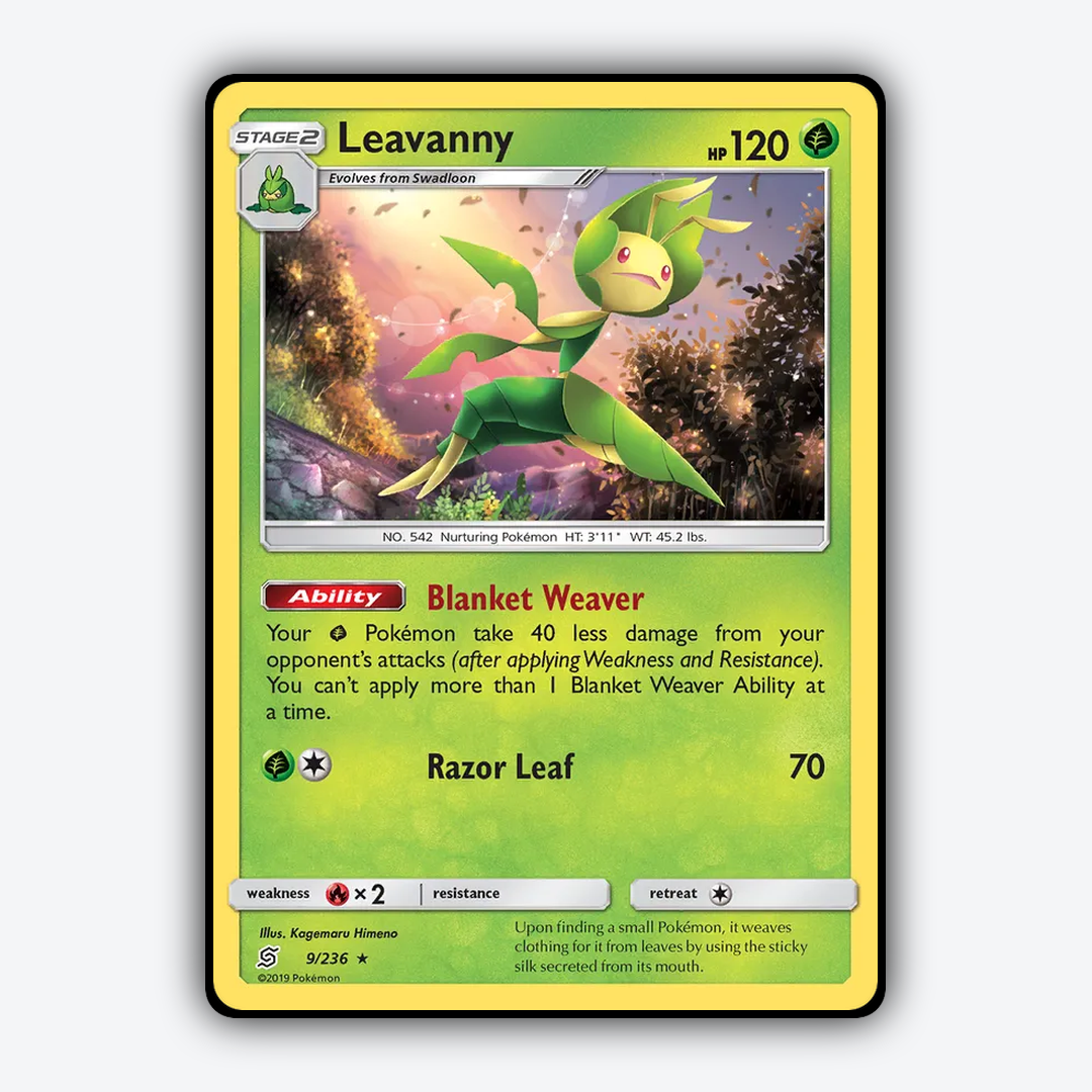 Leavanny 009/236 - Unified Minds Set - Card Rug
