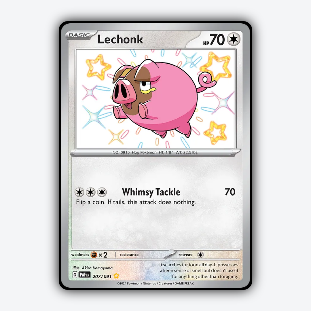 Lechonk #207 - Paldean Fates Set - Card Rug