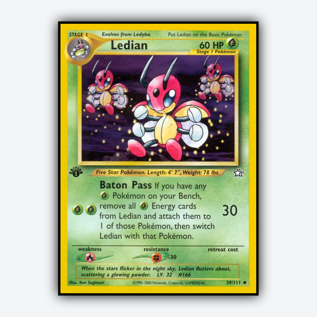 Ledian 039/111 - Neo Genesis Set - Card Rug