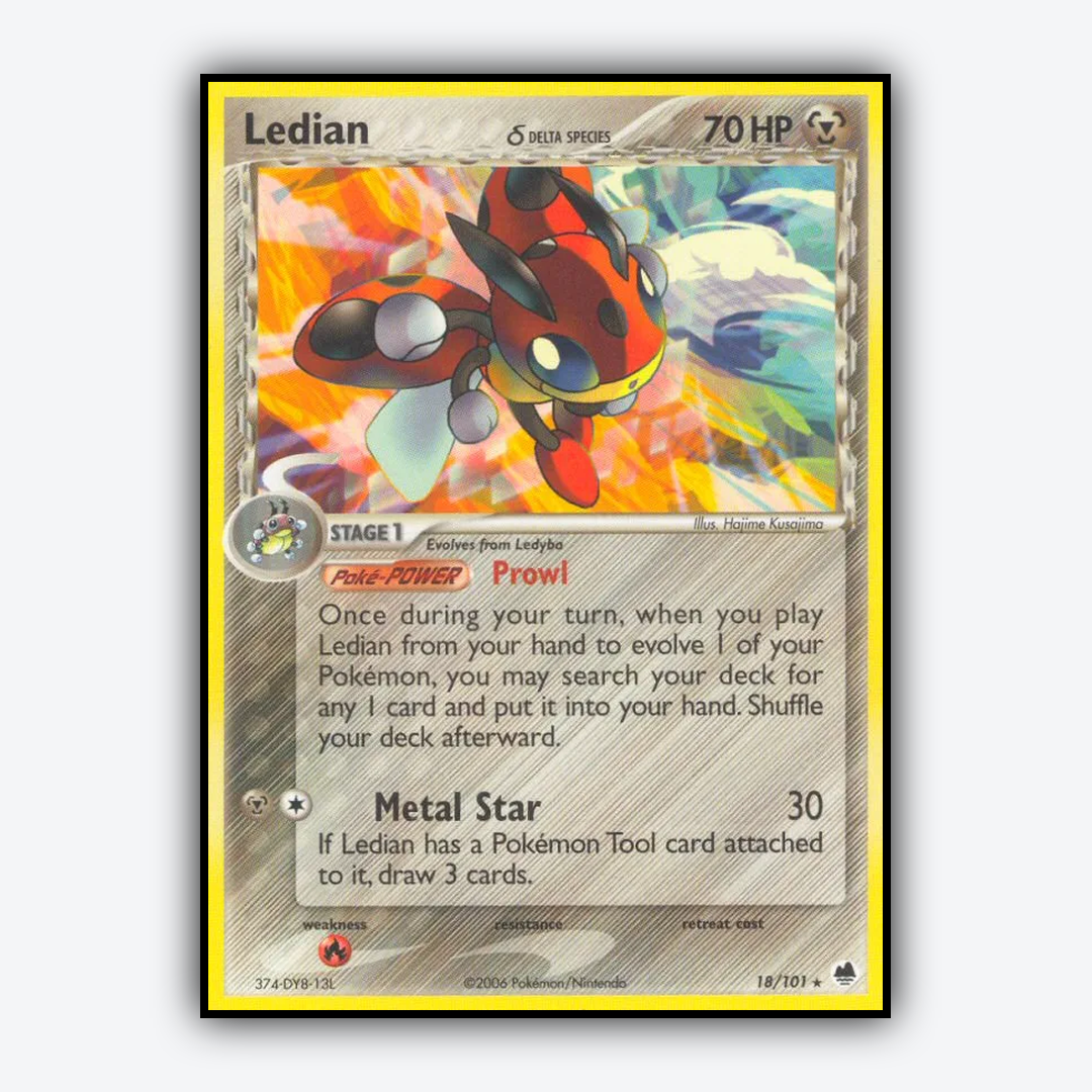 Ledian δ 018/101 - Dragon Frontiers Set - Card Rug