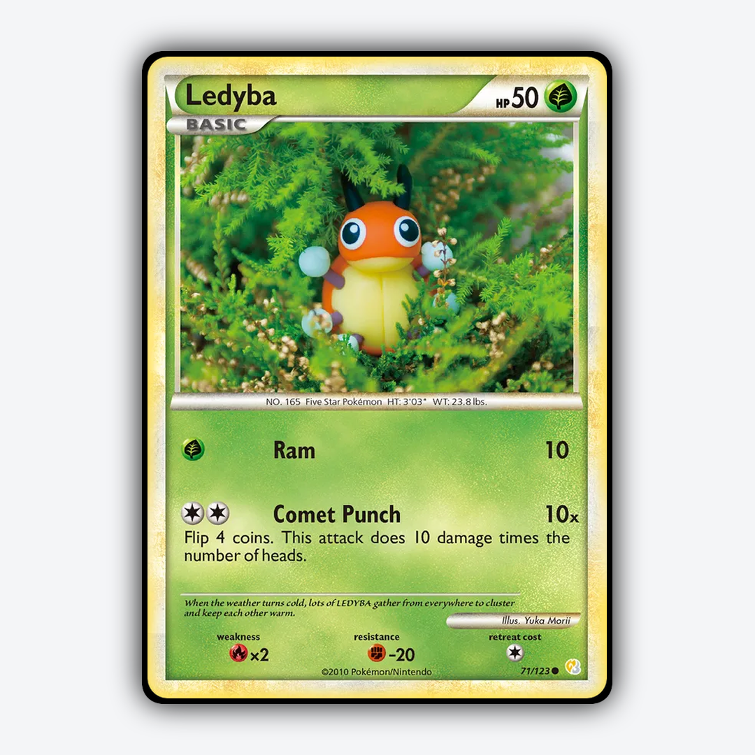 Ledyba 071/123 - HeartGold & SoulSilver Set - Card Rug
