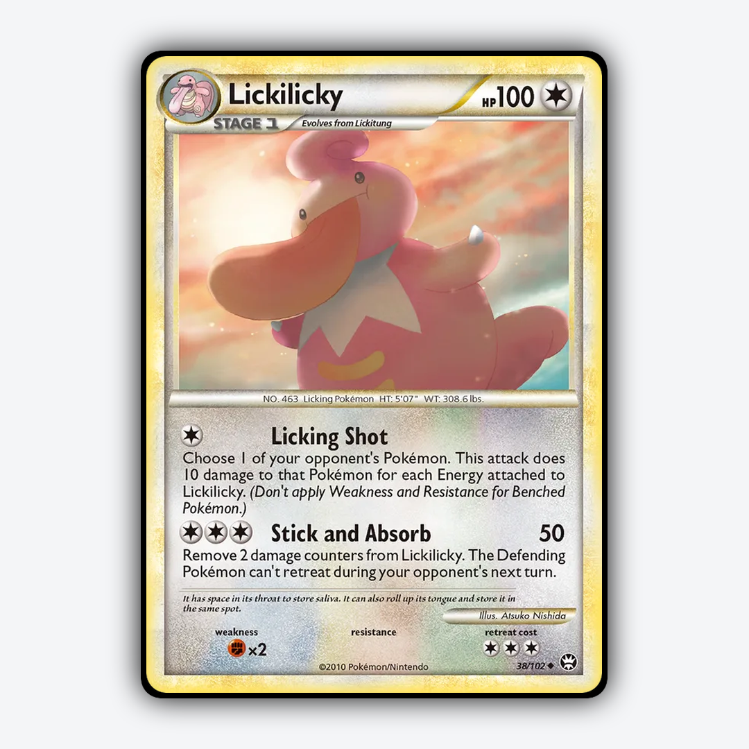 Lickilicky 038/102 - HS—Triumphant Set - Card Rug