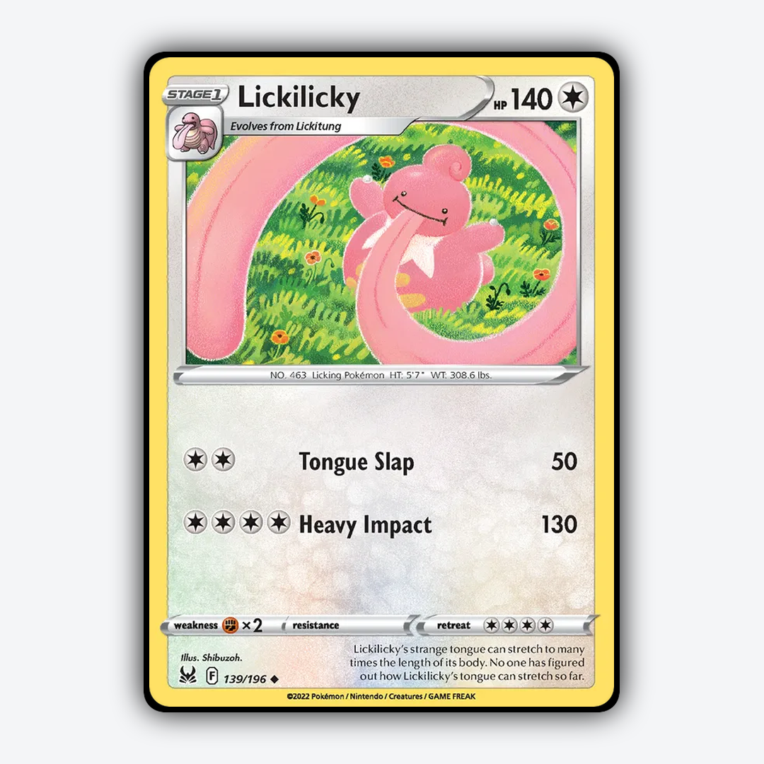 Lickilicky 139/196 - Lost Origin Set - Card Rug