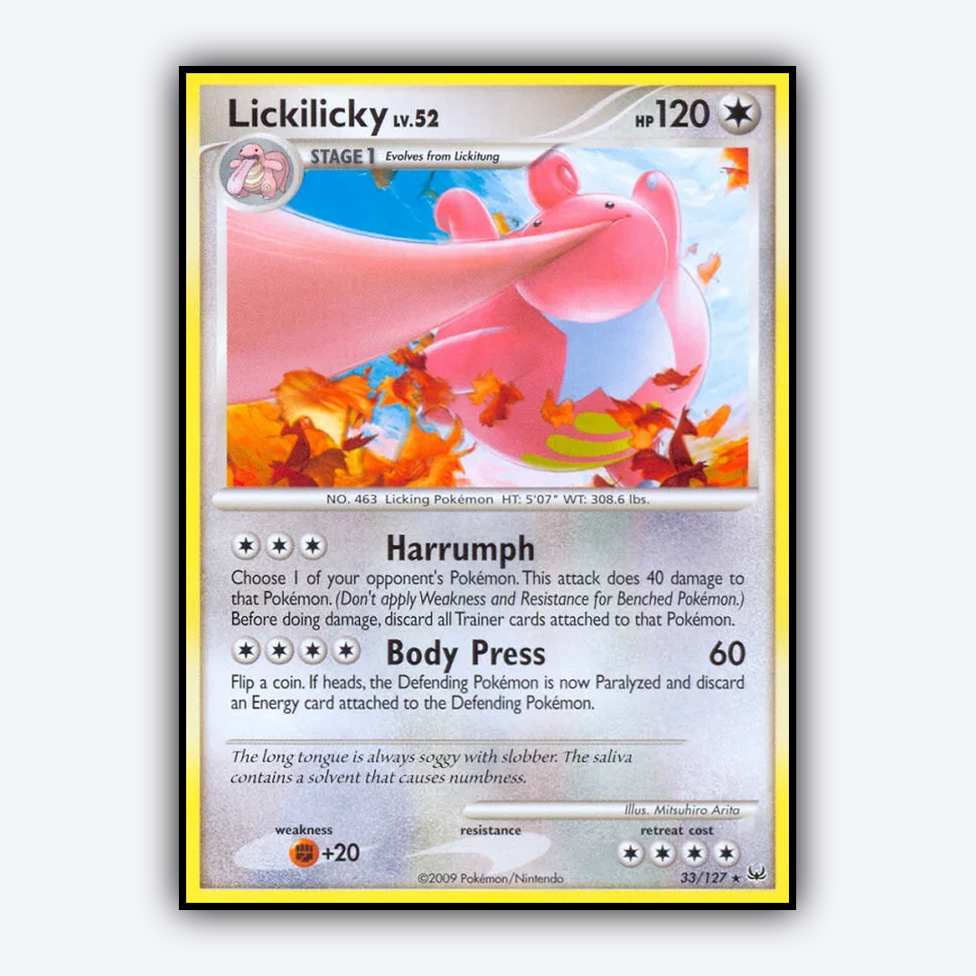 Lickilicky 033/127 - Platinum Set - Card Rug
