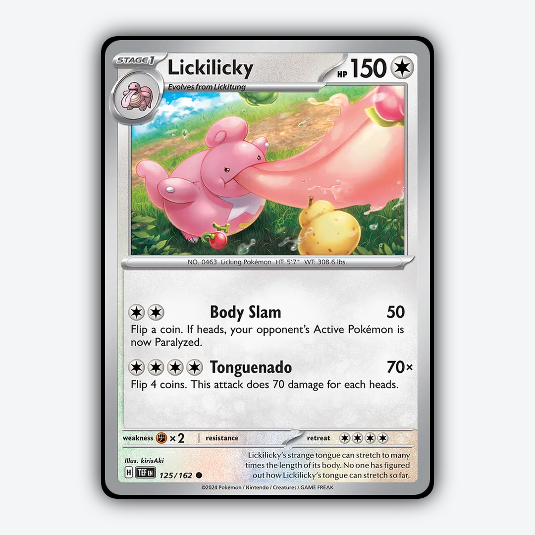 Lickilicky 125/162 - Temporal Forces Set - Card Rug