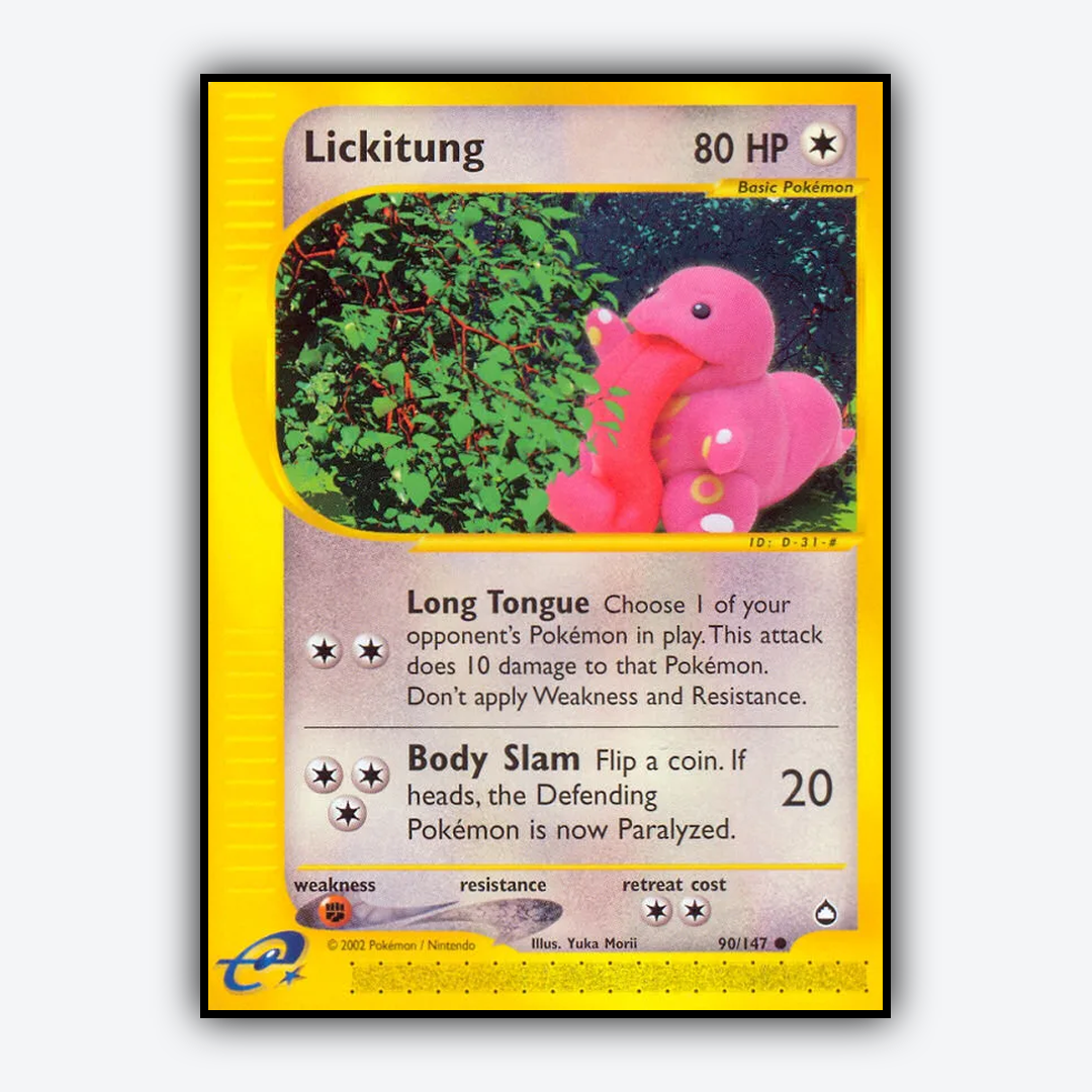 Lickitung 090/147 - Aquapolis Set - Card Rug
