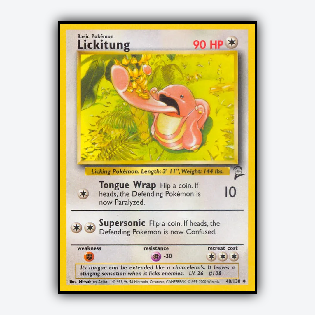 Lickitung 048/130 - Base Set 2 Set - Card Rug