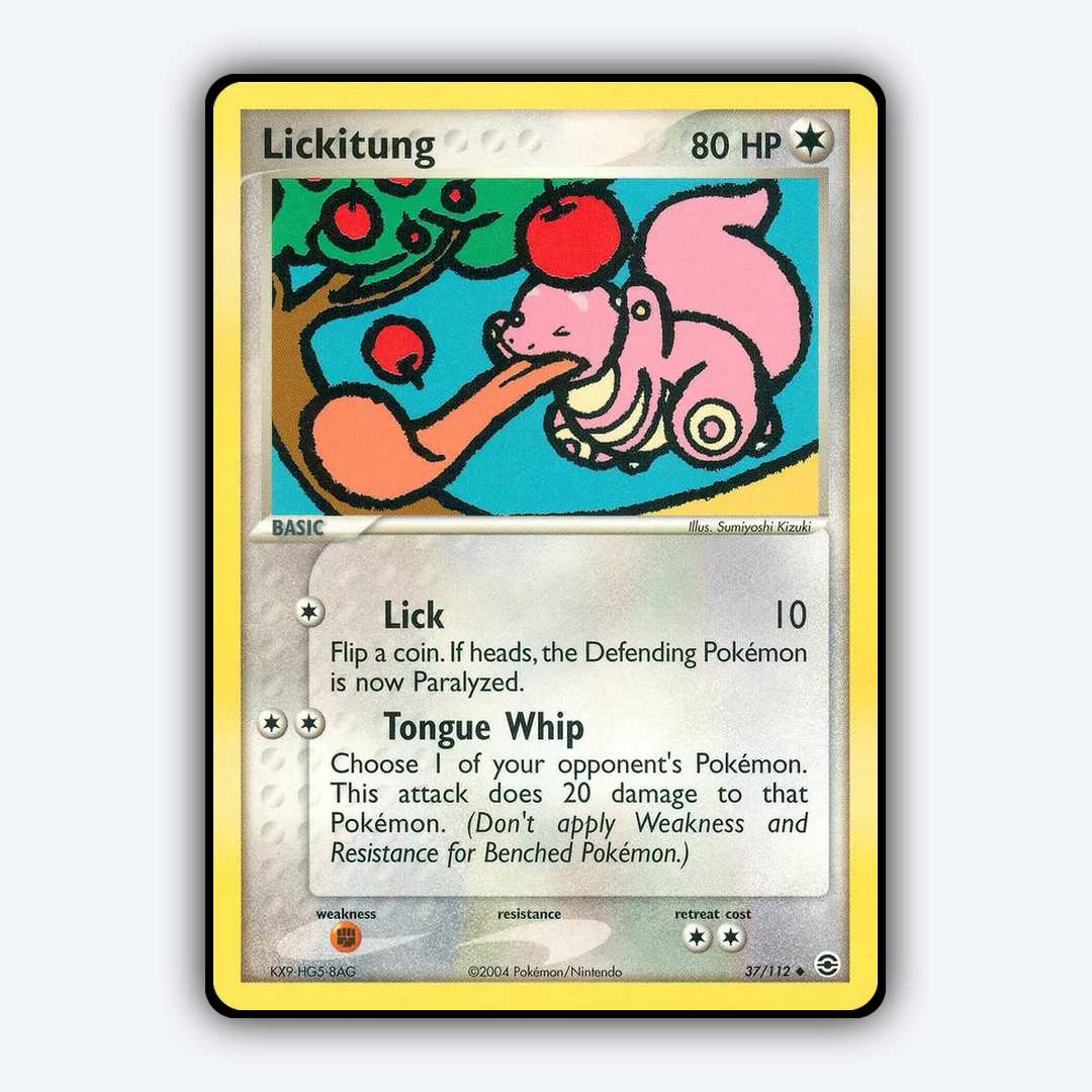 Lickitung 037/112 - FireRed & LeafGreen Set - Card Rug