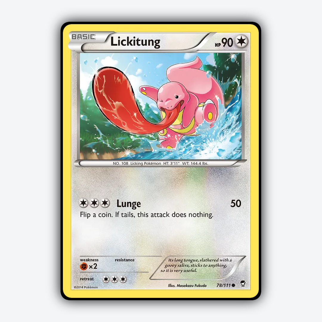 Lickitung 078/111 - Furious Fists Set - Card Rug