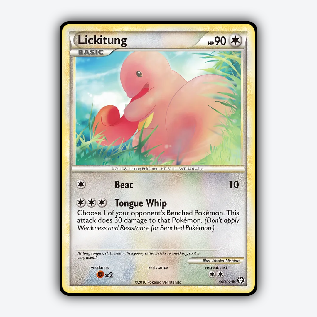 Lickitung 066/102 - HS—Triumphant Set - Card Rug