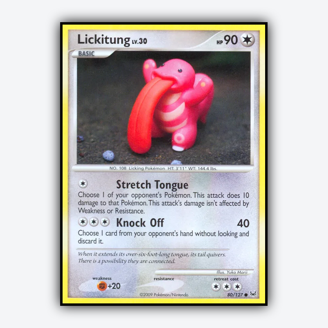 Lickitung 080/127 - Platinum Set - Card Rug