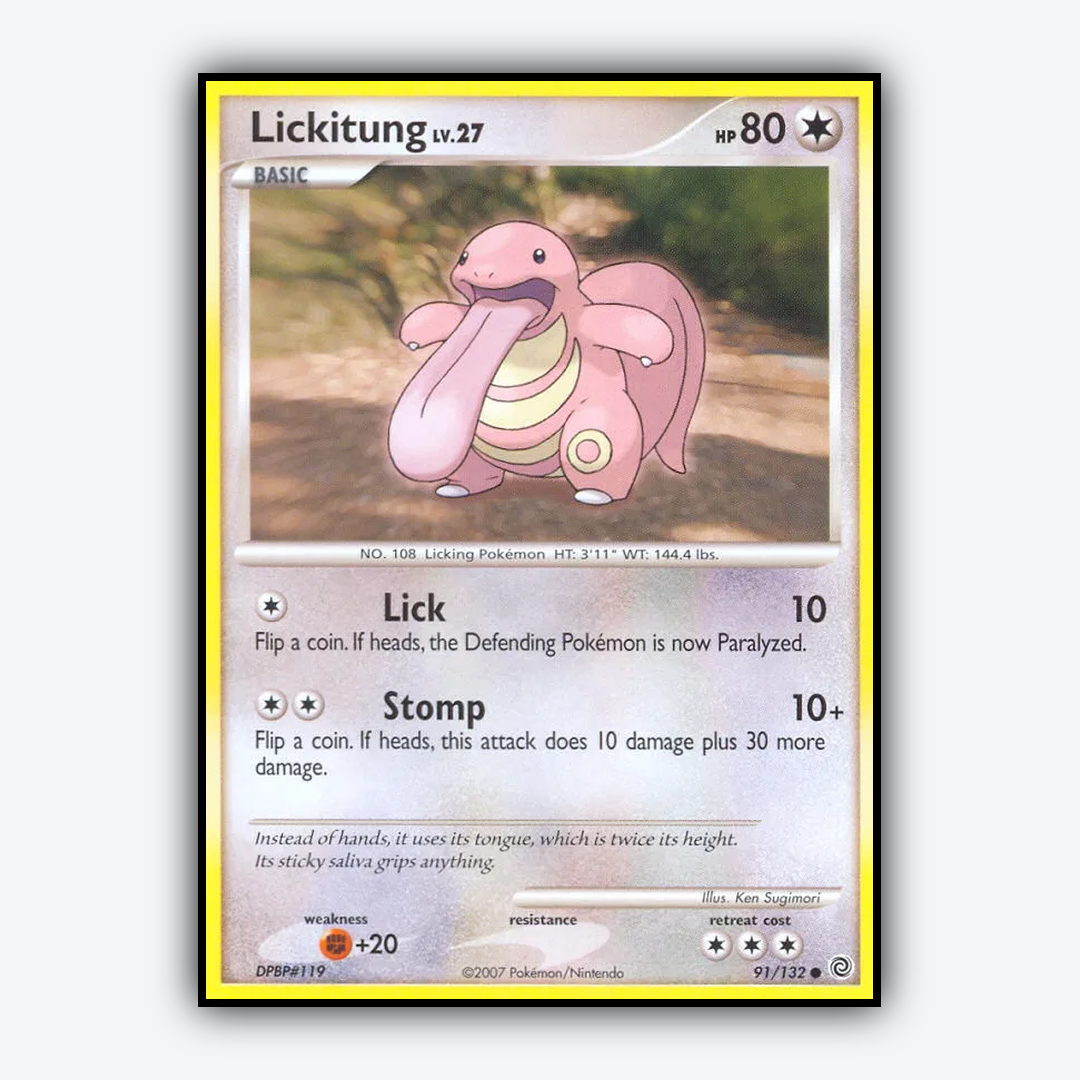 Lickitung 091/132 - Secret Wonders Set - Card Rug