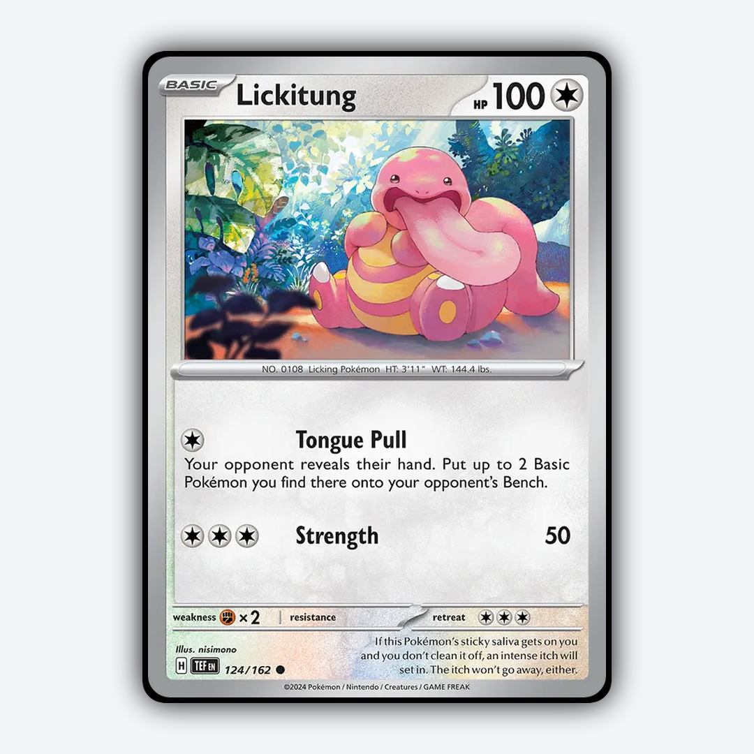 Lickitung 124/162 - Temporal Forces Set - Card Rug